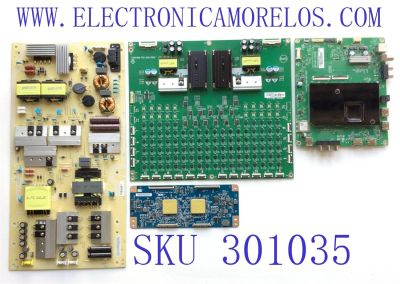 KIT DE TARJTAS PARA TV VIZIO / MAIN XKCB02K017 / 715GA755-M0D-B00-005Y / / FUENTE ADTVJ1834ABD / 715GA650-P01-000-003S / T-CON 5565T56C09 / 75T05-C03 CTRL BD / LED DRIVER LNTVJI12ZAAAH / 715GA980-P01-000-005G / PANEL T650QVF09.5 /MODELO P65Q9-H1 LTYAZNKW